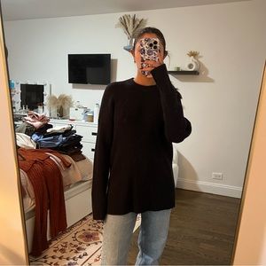 Abercrombie and Fitch SoftAF long sleeve sweater with slit hem sides